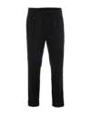 Paolo Pecora Pleated-front Drawstring-waist Trousers In Black