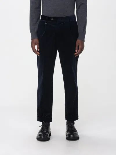 Paolo Pecora Pants  Men Color Blue In Black