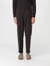 Paolo Pecora Cargo Pleated Trousers In Brown