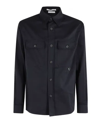 Paolo Pecora Blue Jacket In Black