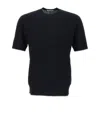 Paolo Pecora Silk-blend T-shirt In Black