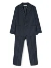 Paolo Pecora Pinstriped Single-breasted Suit In Blue