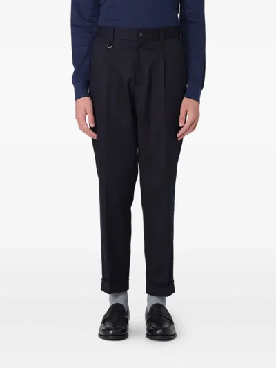 PAOLO PECORA PLEAT-DETAIL TAPERED TROUSERS