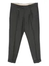 Paolo Pecora Pleat-detail Trousers In Gray