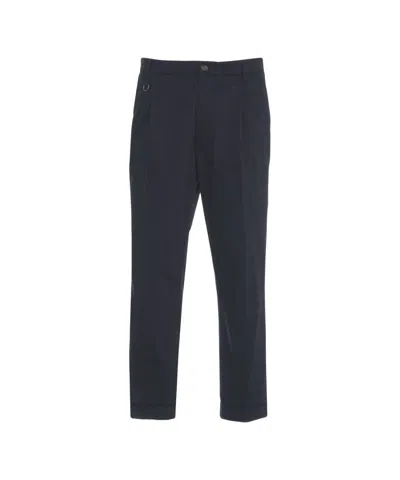Paolo Pecora Pleated Chinos In Blue