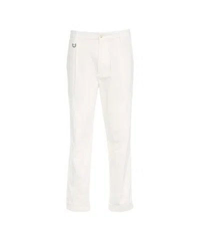 Paolo Pecora Pleated Chinos In White