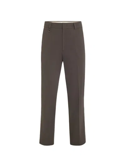 Paolo Pecora Pleated Loose-fit Chino Trousers In Black