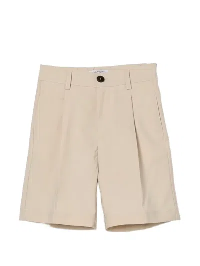 Paolo Pecora Pleated Shorts In Gray