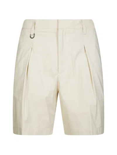 Paolo Pecora Pleated Shorts In White