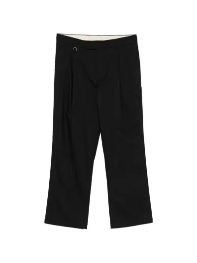 Paolo Pecora Pleated Trousers In Black
