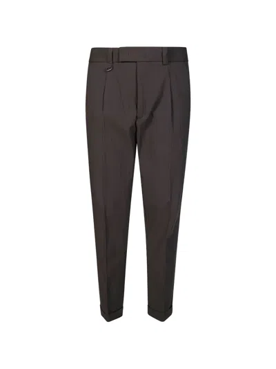 Paolo Pecora Pleated Trousers In Brown