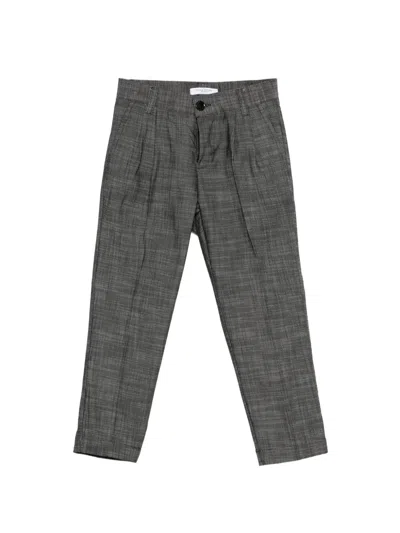 Paolo Pecora Kids' Pleated Trousers In Gray