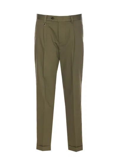 Paolo Pecora Pleated Trousers In Green