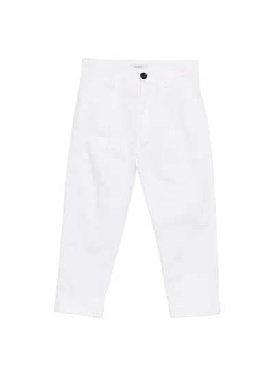 Paolo Pecora Kids' Pleated Trousers In White