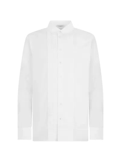 Paolo Pecora Pleated-bib Shirt In White