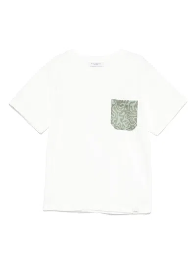 Paolo Pecora Kids' Pocket-detailed T-shirt In White