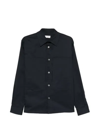 Paolo Pecora Shirt With Pocket In Blue