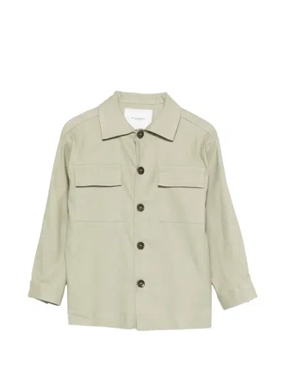 Paolo Pecora Kids' Pocket Shirt In Green
