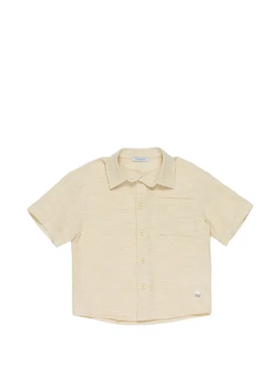Paolo Pecora Kids' Pocket Shirt In Neutral