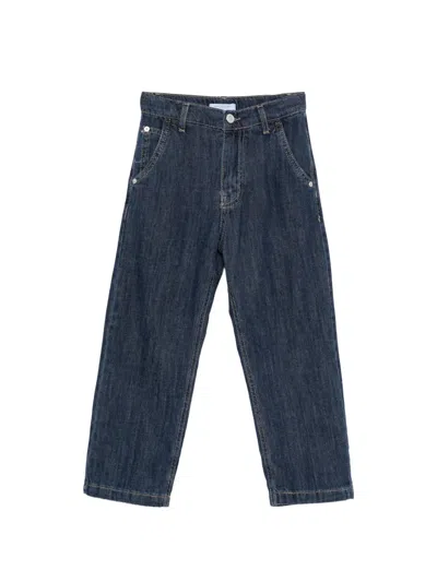 Paolo Pecora Kids' Pocket Trousers In Blue