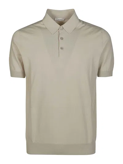 Paolo Pecora Buttoned Polo Shirt In Neutral