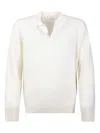 Paolo Pecora Polo-collar Sweater In Neutral