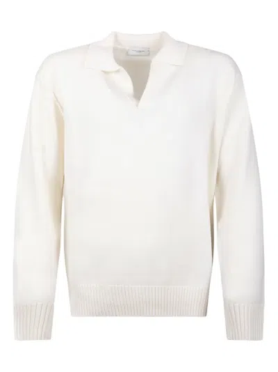 Paolo Pecora Polo-collar Sweater In Neutral