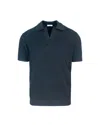 Paolo Pecora Black Cotton Polo In 9000