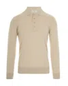Paolo Pecora Long-sleeve Virgin-wool Polo Shirt