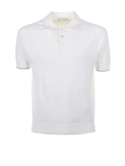Paolo Pecora Polo Shirt In Bianco