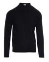 Paolo Pecora Extrafine Merino Wool Polo In Black
