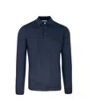 Paolo Pecora Extrafine Merino Wool Polo In Blue