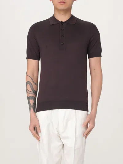 Paolo Pecora Polo Shirt  Men Color Brown