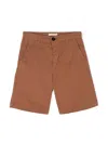 Paolo Pecora Pressed-crease Shorts In Brown