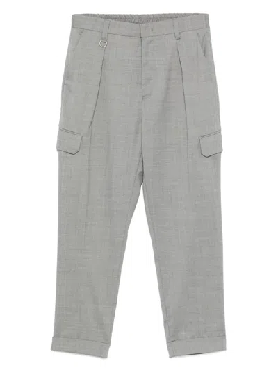Paolo Pecora Pressed-crease Trousers In Grey