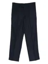Paolo Pecora Pressed-crease Trousers In Blue