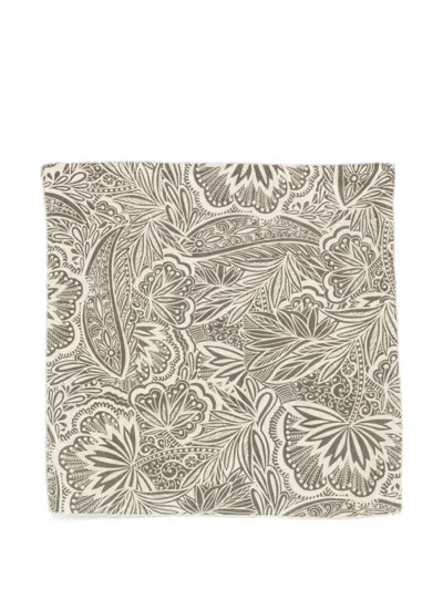 Paolo Pecora Kids' Printed Scarf In Gray