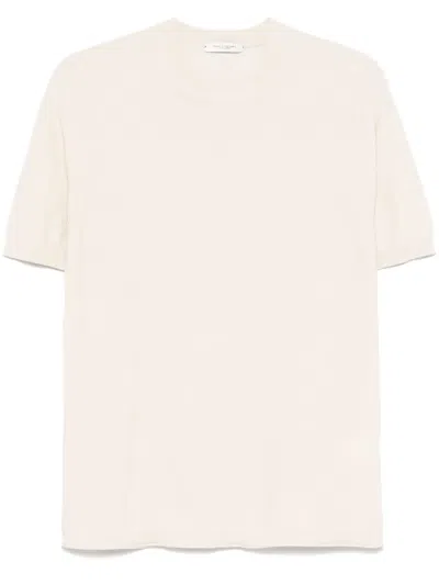 Paolo Pecora Purl-knit T-shirt In Neutrals