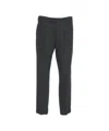 Paolo Pecora Relaxed-fit Chino Pants With Pleats And Rolled Hem In Blue