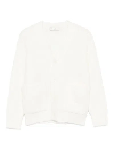 Paolo Pecora Kids' Ribbed Cardigan In Neutral