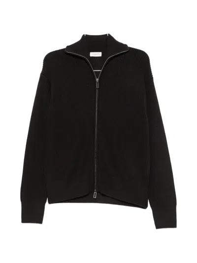 Paolo Pecora Ribbed-knit Zip-up Sweater In Multi