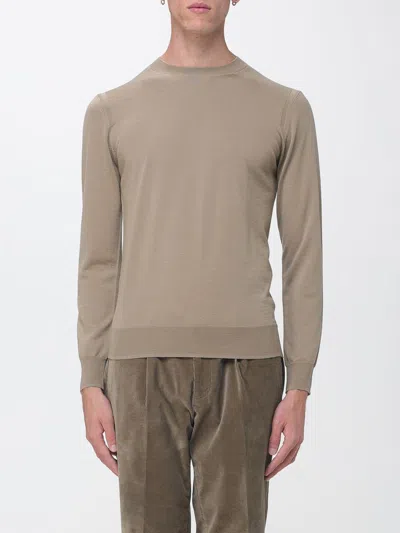 Paolo Pecora Ribbed-trim Wool Crewneck Jumper In Gray