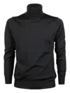 Paolo Pecora Roll-neck Long-sleeve Sweater In Black