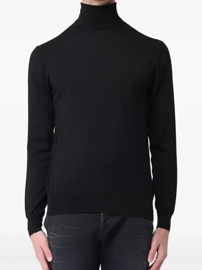 Paolo Pecora Roll-neck Sweater In Black