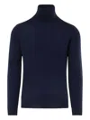 Paolo Pecora Roll-neck Sweater In Blue