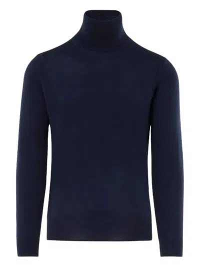 Paolo Pecora Roll-neck Sweater In Blue