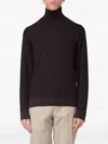 Paolo Pecora Knitted Sweater In Brown