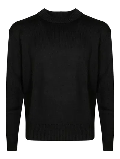 Paolo Pecora Seam Detail Jumpers In Black