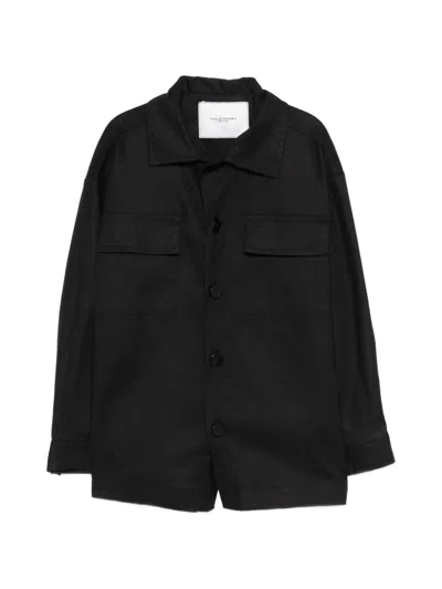 Paolo Pecora Kids' Shirt Jacket In Black