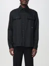 Paolo Pecora Button-up Shirt Jacket In Black